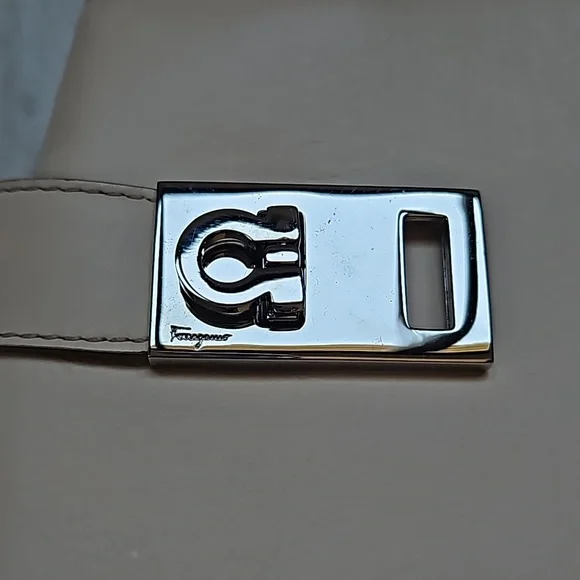 Salvatore Ferragamo Leather Handbag Silver Logo Hardware - Picture 8 of 13